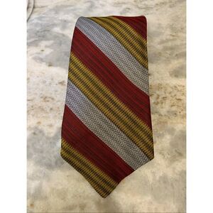 Vintage Necktie Red Grey Gold #stunning tie